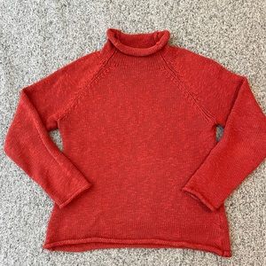 Llbean Cotton Funnel Neck Sweater ❤️